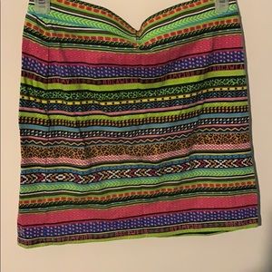 Mini skirt tribal print